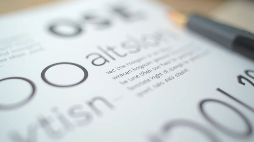 Detail van typografische samples met Nederlandse teksten en letterafstanden