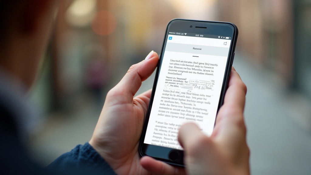 Mobiele telefoon met Nederlandse webpagina met goede leesbaarheid