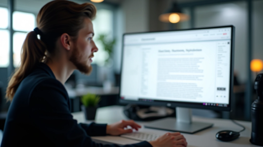 Webdesigner evalueert Nederlandse typografie op monitor